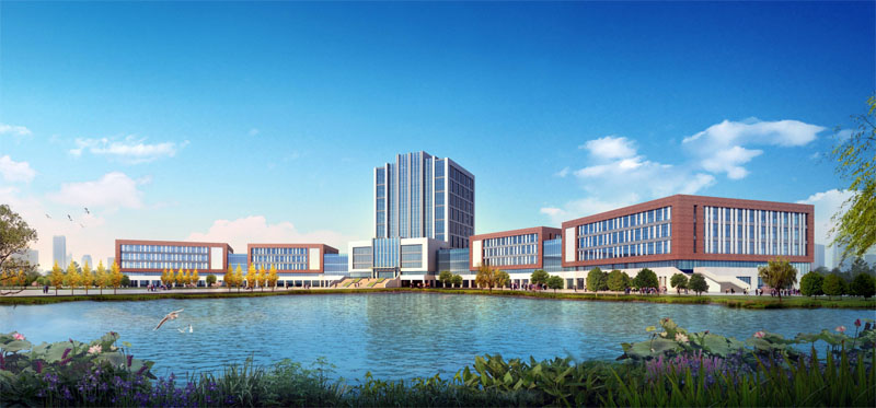 黄河交通学院东校区中心区鸟瞰图